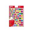 8410782135296-Apli - 6 feuilles gommettes rondes - coloris assortis métallisés-P_79405815_1-0