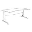 3253310149878-Bureau double vague symétrique IDRA - L180 cm - Pieds anthracite - plateau imitation Hêtr-P_79408616_5-2