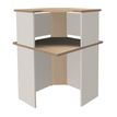 3253310151284-Banque d'accueil en ange 90° LUMINA - avec réhausse - L80 x H115 x P80 cm - Bande translucide Blanche -P_79408757_1-0