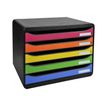 Exacompta BigBox Plus - Module de classement à l'italienne 5 tiroirs - arlequin