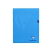 Clairefontaine Mimesys - Cahier polypro 24 x 32 cm - 96 pages - grands carreaux (Seyes) - bleu