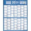 Bouchut 229 - Calendrier bancaire recto 14 mois - 55 x 43 cm - bleu