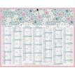 Calendrier bancaire illustré année civile BOUCHUT "Fleurs Mini" 21 x 26,5 cm Pefc 70 %
