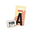 Pickup - Étiquette autocollante - 150 mm - Lettre I - blanc mat