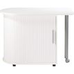 Table pivotante et meuble de rangement - Blanc