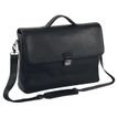 Oberthur Oregon - Cartable rigide 2 compartiments - pour ordinateur portable 17,3" - noir