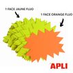 3270241004038-Apli Agipa - 50 éclatés fluo - jaune/orange - 8 x 12 cm--2