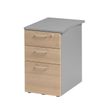 3483600784599-Caisson bout de bureau JAZZ+ - Profondeur 61 cm - 3 tiroirs - Hêtre-P_79426257_1-0
