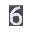 8711234016355-Pickup Home 3D Milan - Étiquette autocollante 100 mm - Chiffre 6 - gris-P_79427931_1-0