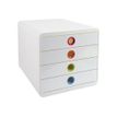 9002493424272-Exacompta PopBox - Module de classement 4 tiroirs - blanc/arlequin-P_79429840_1-0