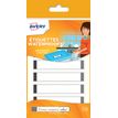 Avery - 24 Étiquettes plastifiées multi-usages blanches avec bordure grise - 86 x 17 mm