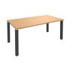 3253310163638-Bureau droit EXPRIM - L120 cm - Plateau imitation Hêtre - Pieds carbone-P_79432245_1-0