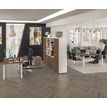 3253310165250-Bureau vague symétrique EXPRIM - L180 cm - Plateau imitation Erable - Pieds blanc-P_79432406_3-1