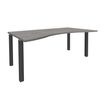 3253310165342-Bureau vague symétrique EXPRIM - L180 cm - Plateau imitation Chêne gris - Pieds carbone-P_79432415_1-0