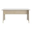 Bureau ARTEFACT - 140 cm - Pieds panneaux - Orme