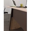 3483600874269-Bureau MAMBO - 120 cm - Pieds panneaux - Chêne/chocolat-P_79433642_2-1