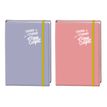 3664447055039-Agenda à élastique gommé Rose Carpet - 1 jour par page - 12,5 x 17,5 cm - 2 décors au c-P_79436054_1-0