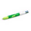 0400794382663-BIC 4 Couleurs - Stylo à bille 4 couleurs - 1 mm - corps texturé velours motif feuilles-P_79438266_2-1
