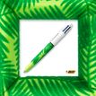 0400794382663-BIC 4 Couleurs - Stylo à bille 4 couleurs - 1 mm - corps texturé velours motif feuilles-P_79438266_3-2