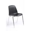 3701338800436-Chaise CHARLOTTE - pieds chromés avec accroches - noir-P_79438551_1-0