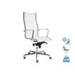 Fauteuil de bureau ACER+ - dossier haut - accoudoirs fixes - blanc