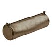 Clairefontaine - Trousse ronde - cuir - brun