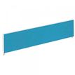 Ecran de séparation cadre aluminium H33 x L160 cm - cadre aluminium blanc - toile bleu