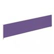Ecran de séparation cadre aluminium H33 x L120 cm - cadre aluminium blanc - toile violet