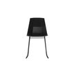 3660141232578-Lot de 2 chaises CUBE - Pieds trapèzes acier noir - assise noire-P_79441230_1-0