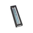 4014421346438-Online Eleganza - Stylo à bille - turquoise satin-Angle gauche-3