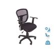 Fauteuil de bureau PHOENIX - accoudoirs fixes - noir