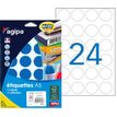 Apli Agipa - Etui A5 - 240 Pastilles adhésives - bleu multi-usages - diamètre 30 mm - réf 101356