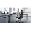 0000793561061-Fauteuil de bureau ergonomique GEORGE en cuir - Accoudoirs fixes - Noir --4