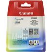 Canon PG-40/CL-41 - Pack de 2 - noir, couleur (cyan, magenta, jaune) - cartouche d'encre originale