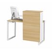 3483600289049-Surmeuble d'appoint ou comptoir d'accueil SUNDAY - L 83/61 x H 98/110 x P 32 cm - Chêne--2
