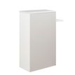 Surmeuble d'appoint ou comptoir d'accueil SUNDAY - L 83/61 x H 98/110 x P 32 cm - Gris
