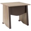 Bureau MAMBO - 80 cm - Pieds panneaux - Chêne/chocolat
