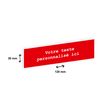 2012348177588-Plaque boîte à lettres personnalisée avec votre texte - 120 x 30 mm - rouge - adhésivée prête à --0