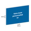 2012348178721-Plaque professionnelle personnalisée avec votre texte - 300 x 200 mm - Epaisseur 3,2 mm - bleue - adhésivé--0