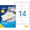3270241196115-Apli Agipa - 350 Étiquettes adhésives blanches multi-usages - 99,1 x 38,1 mm - coins arrondis - réf --0