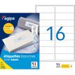 3270241189858-Apli Agipa - 1600 Étiquettes adhésives blanches multi-usages - 99,1 x 33,9 mm - coins arrondis - réf--0