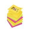 Post-it - 6 Blocs Z-Notes Super Sticky Rio - couleurs vives assorties - 76 x 76 mm