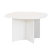 Table rectangulaire avec côtés arrondis SUNDAY - Blanc