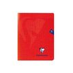 Clairefontaine Mimesys - Cahier polypro 17 x 22 cm - 96 pages - grands carreaux (Seyes) - rouge