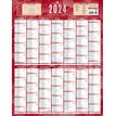 Bouchut 229 - Calendrier bancaire recto 14 mois - 55 x 43 cm - rouge
