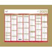 Quo Vadis - Calendrier bancaire 7 mois par face - 21 x 27 cm - or