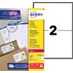 Avery - 200 Étiquettes adresse blanches - 199,6 x 143,5 mm - Impression laser - réf L7168-100