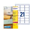 3266550261170-Avery - 525 Étiquettes adresse transparentes - 63,5 x 38,1 mm - Impression laser - réf L7560-25--0