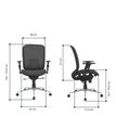 3397704813003-Fauteuil de bureau AXIOME - accoudoirs réglables - noir--7