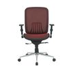 3397704813010-Fauteuil de bureau AXIOME - accoudoirs réglables - Noir et rouge--2